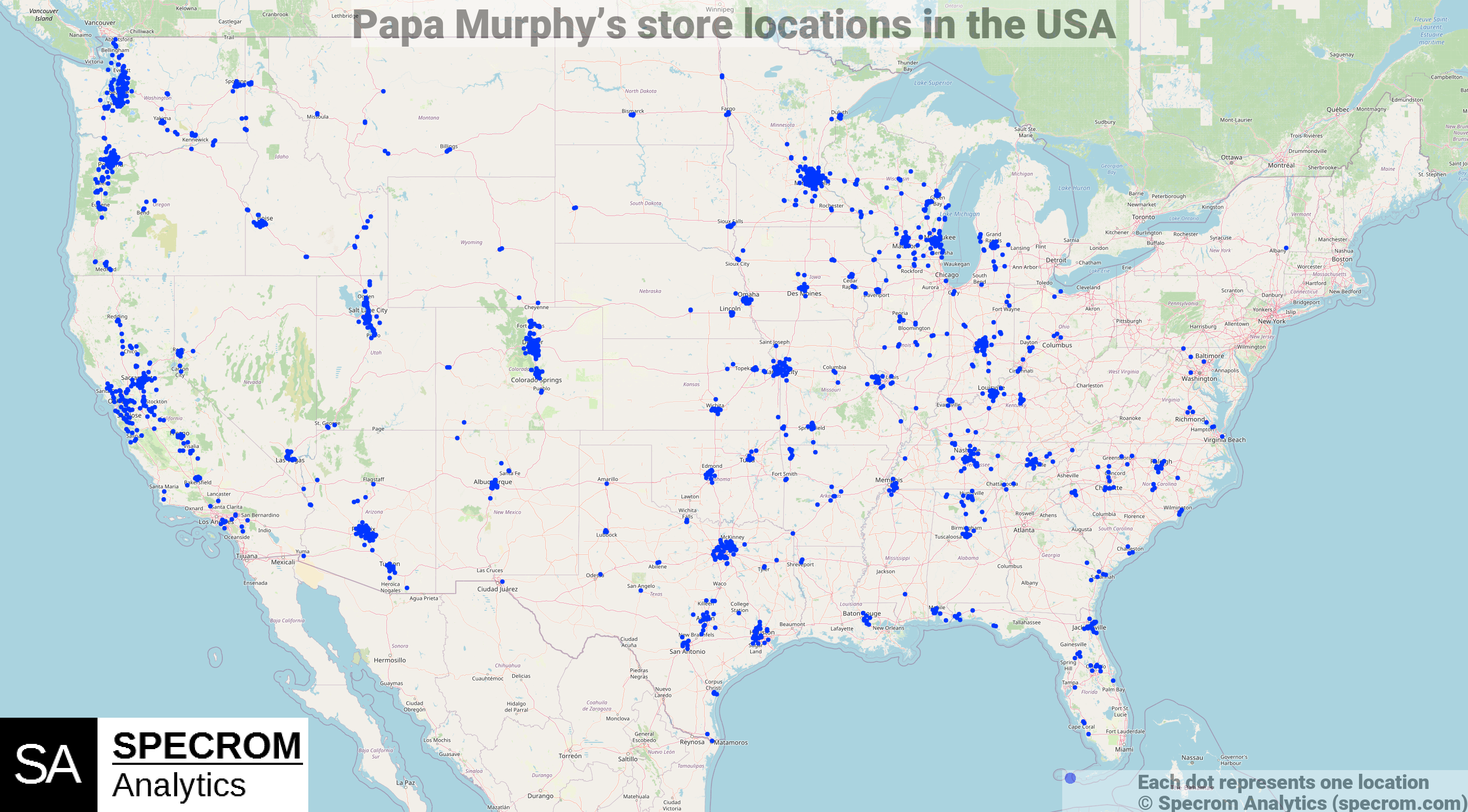 Papa Murphy's store locations in the USA