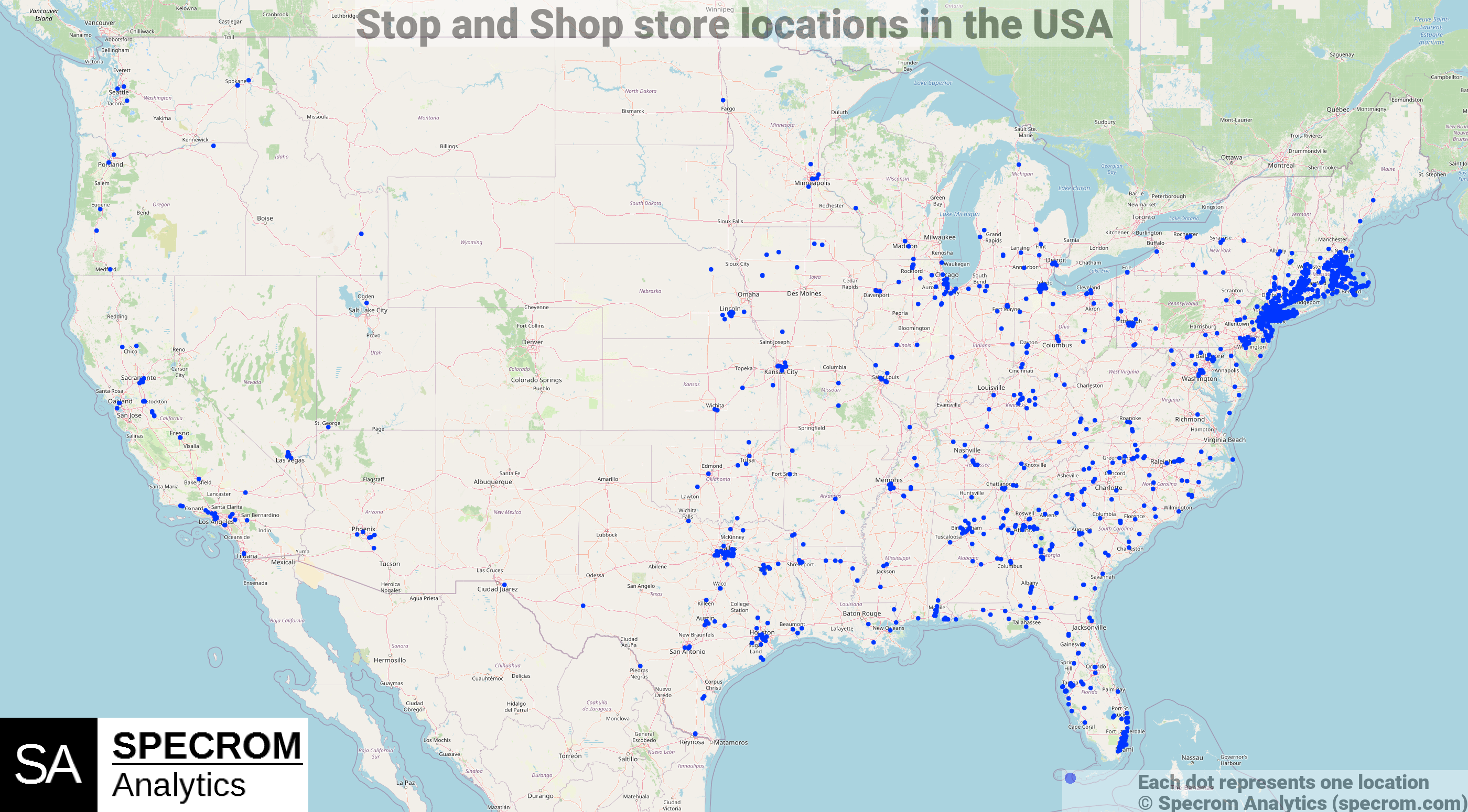 Stop and Shop store locations in the USA